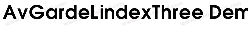 AvGardeLindexThree DemiBold字体转换